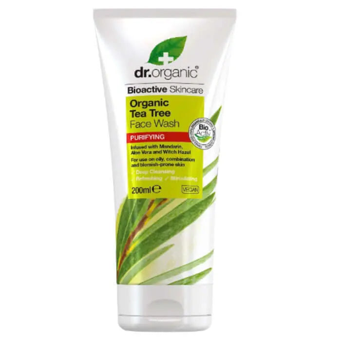 Dr Organic Tea Tree Face Wash 