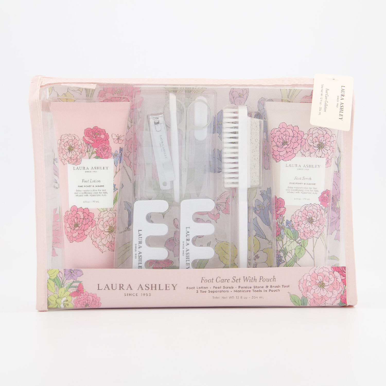 Laura Ashley  10 Piece Foot Care Set With Pouch